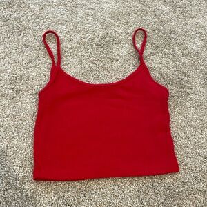 Red Brandy Melville red tank top cropped